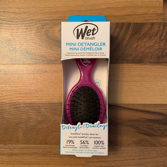 New Wet Brush Mini Detangler Brush, Purple - Picture 4 of 6